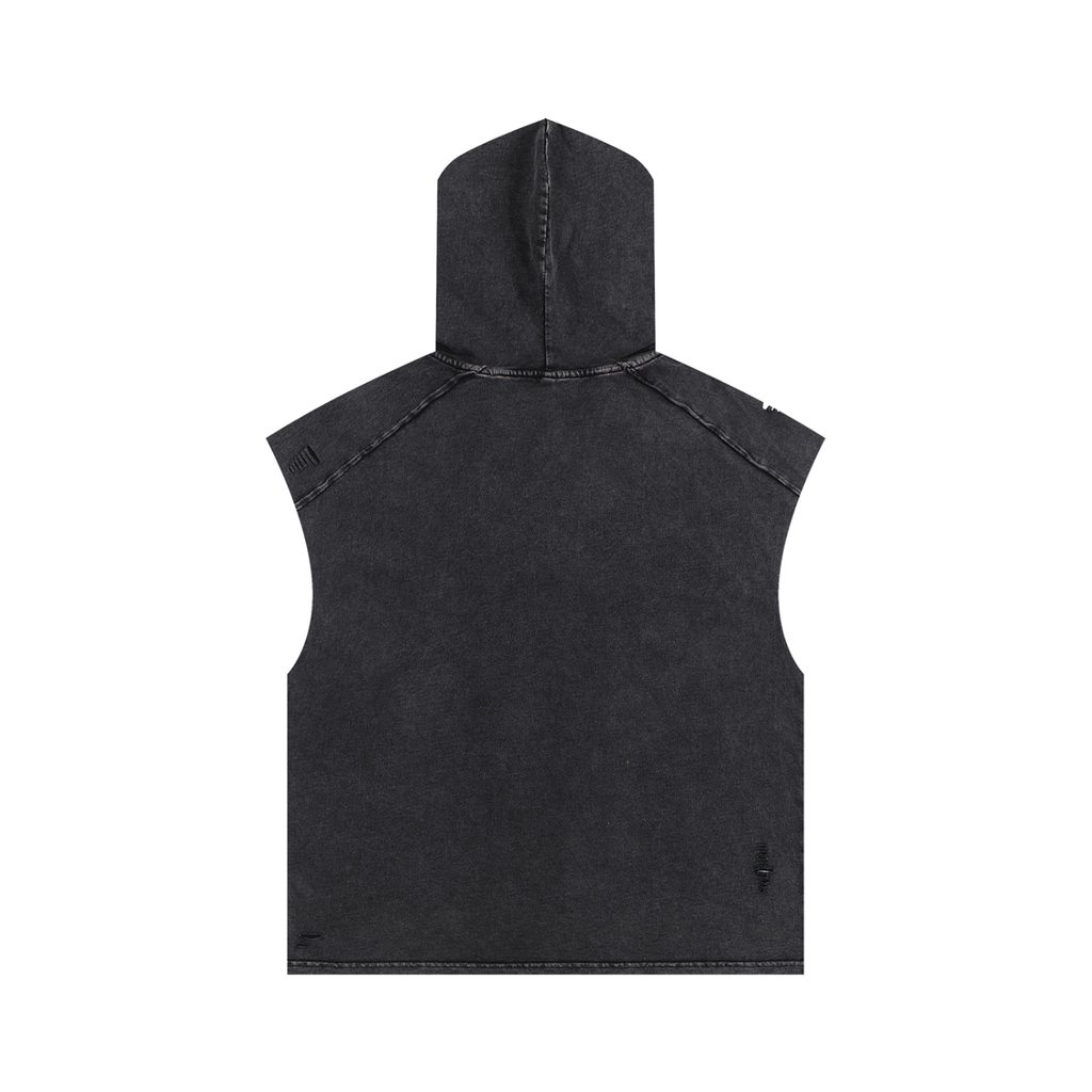 Hades Snow Washed Boxy Hooded Tank Top