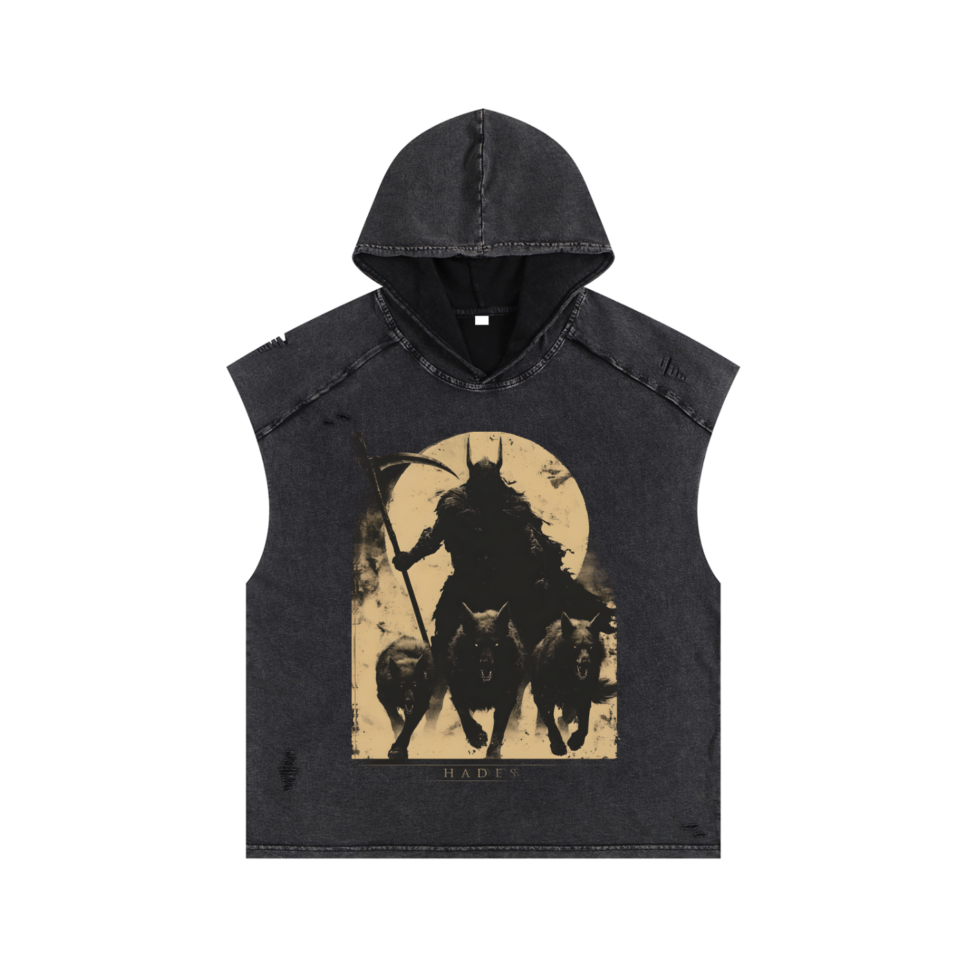 Hades Snow Washed Boxy Hooded Tank Top