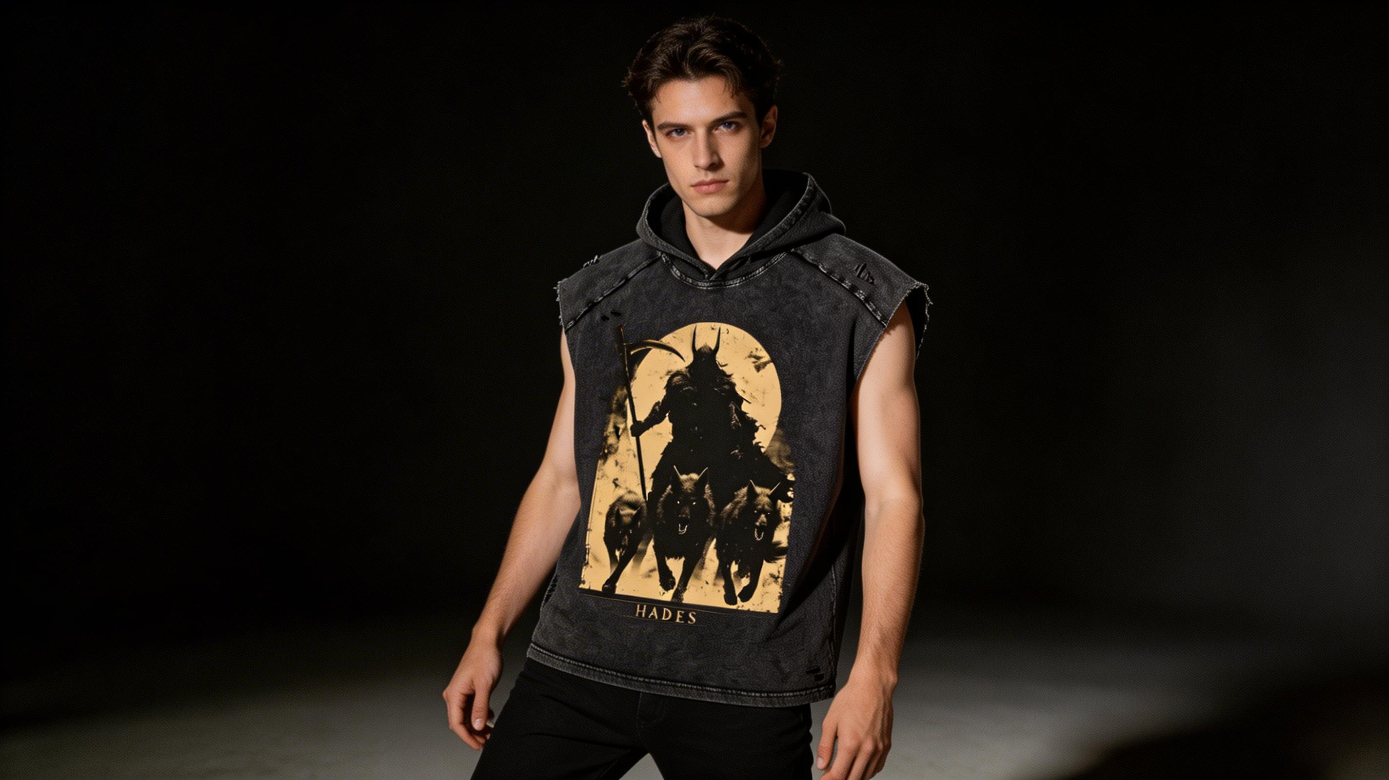 Hades Snow Washed Boxy Hooded Tank Top